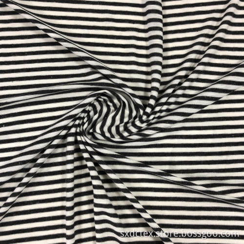 Viscose Linen Rayon Plain Dyed Stripes Clothing Fabric